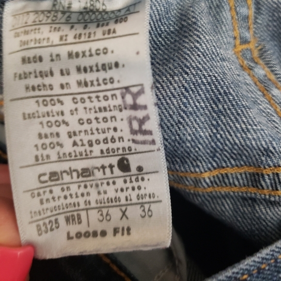 Carhartt Blue Jeans Loose Straight High-Rise Size 36 X 36 - Picture 11 of 12